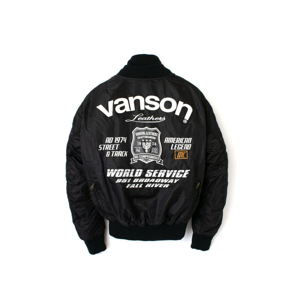VANSON バンソン MA-1ジャケット 防寒防水 秋冬 VS22108W Amazon